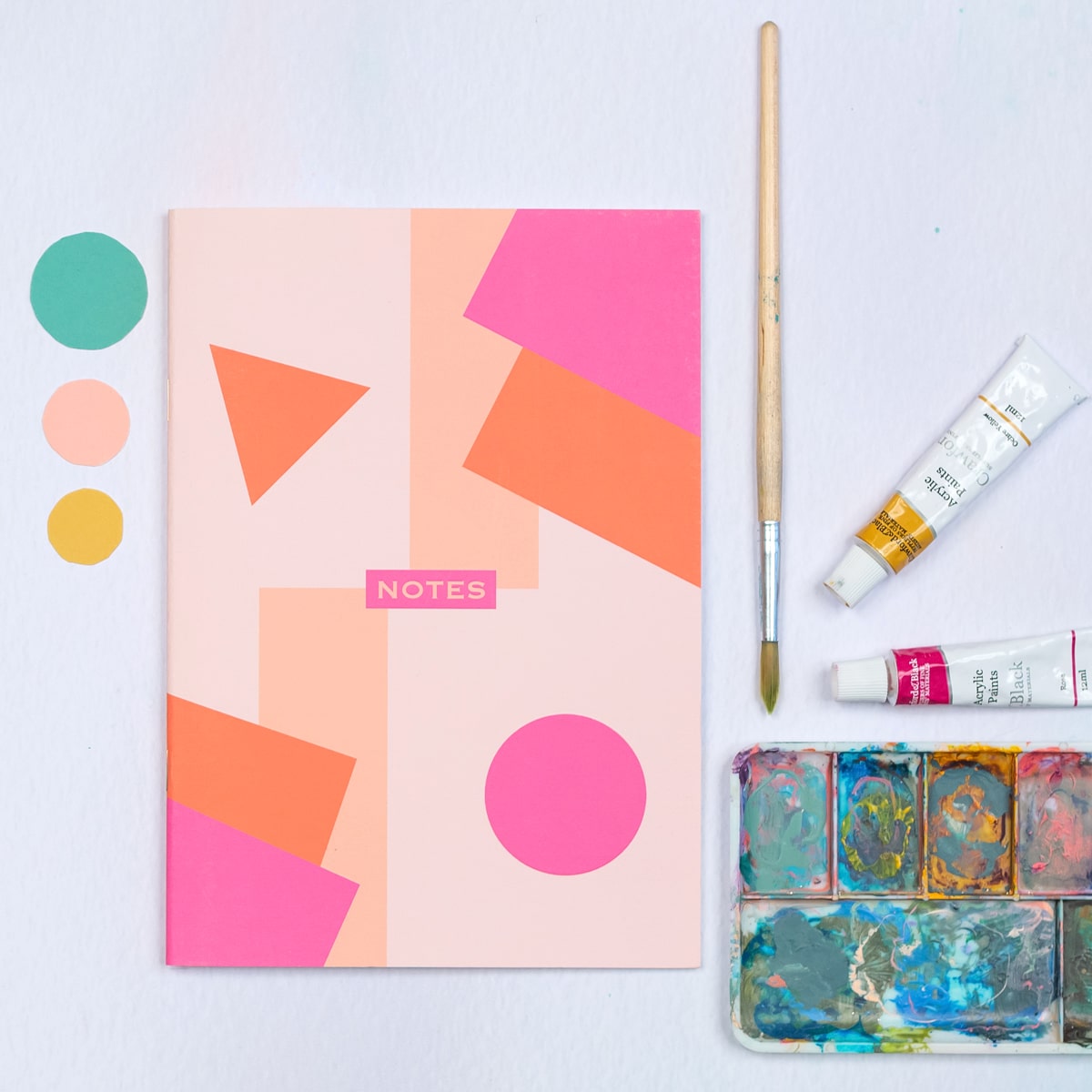 Geometric Duo Dotted A5 Notebook - The Design Palette