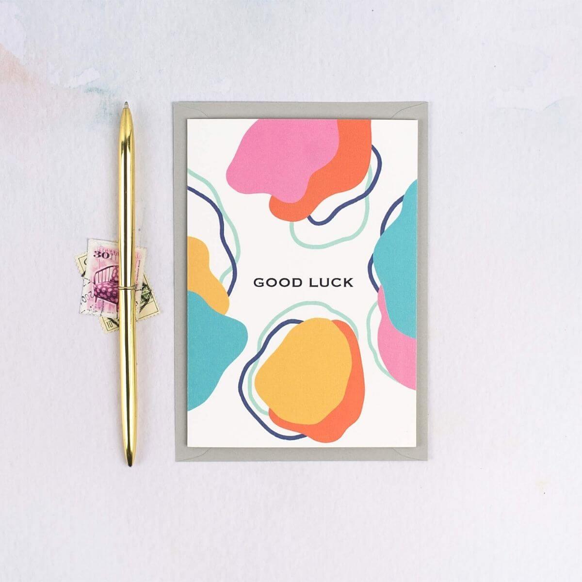 Abstract Good Luck Card