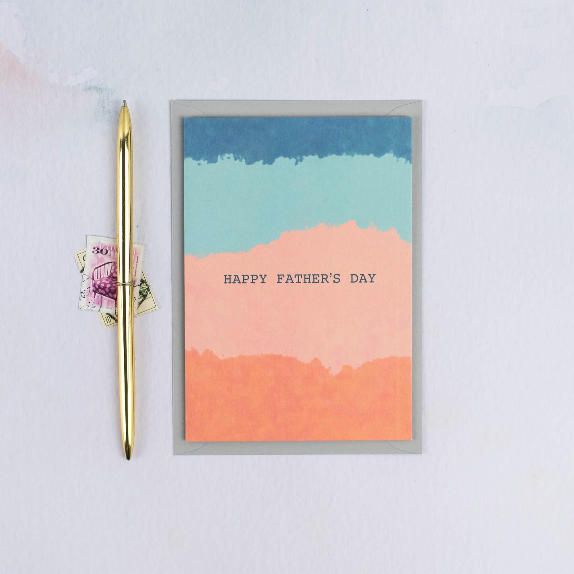 Modern Abstract Father's Day Card - The Design Palette