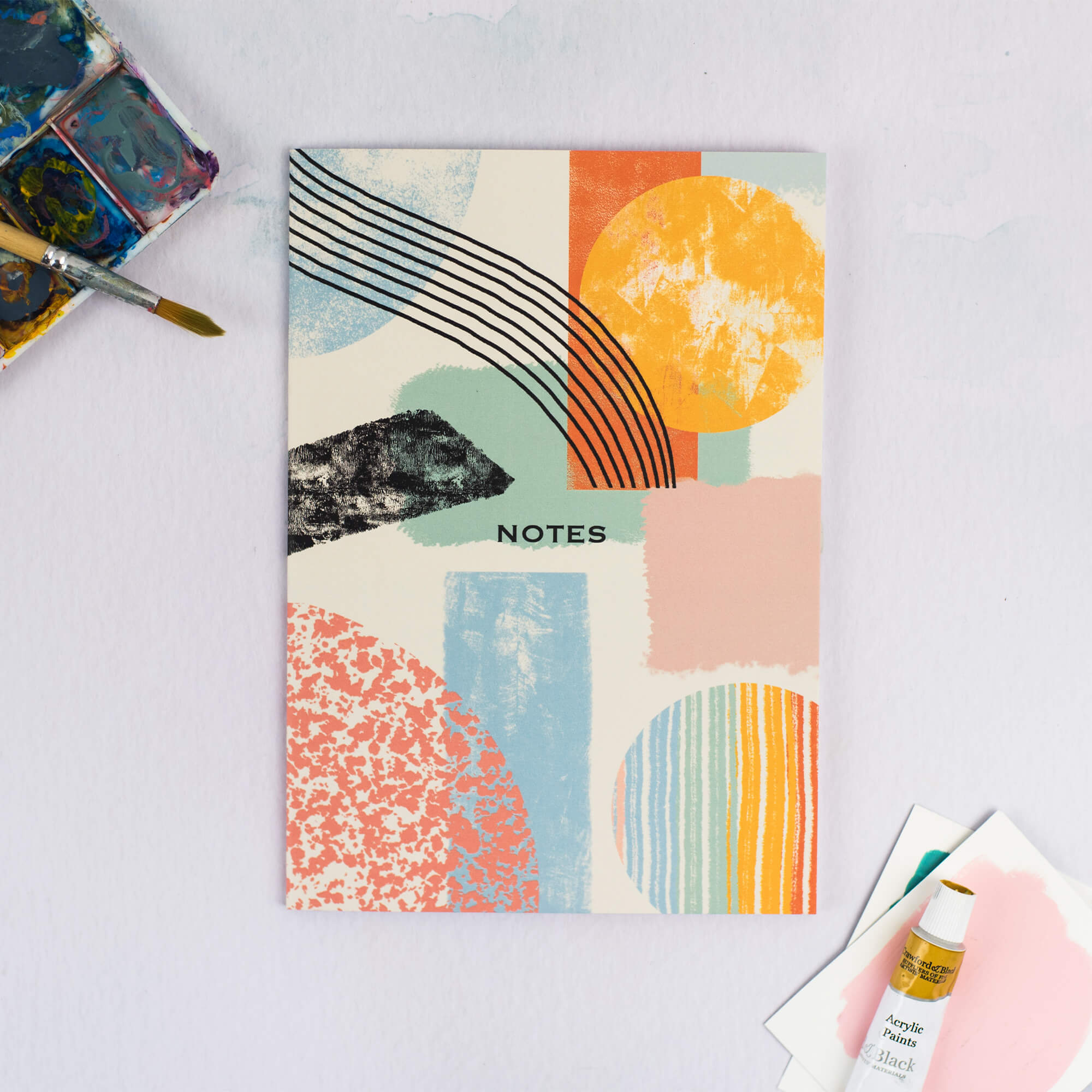 Abstract Pattern Dotted A5 Notebook - The Design Palette