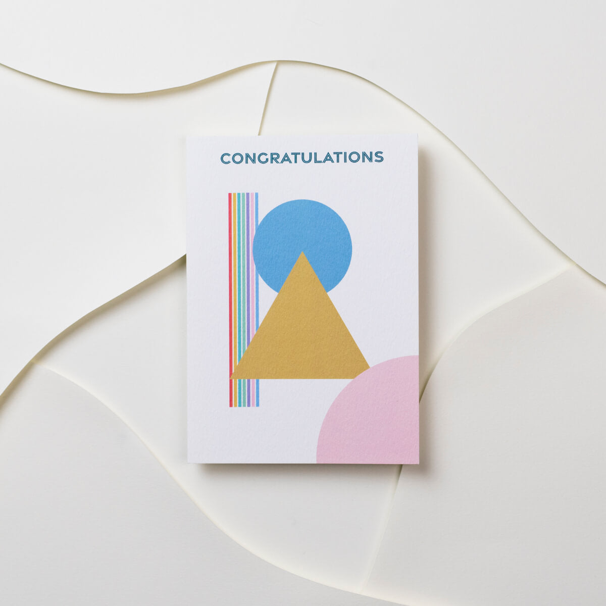 Congratulations Shapes Card - The Design Palette