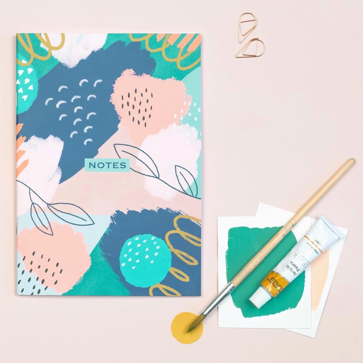 Floral Dotted A5 Notebook - The Design Palette
