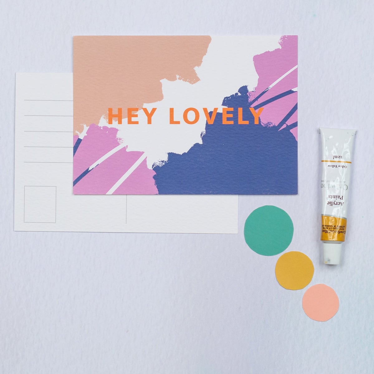 Hey Lovely Postcard - The Design Palette