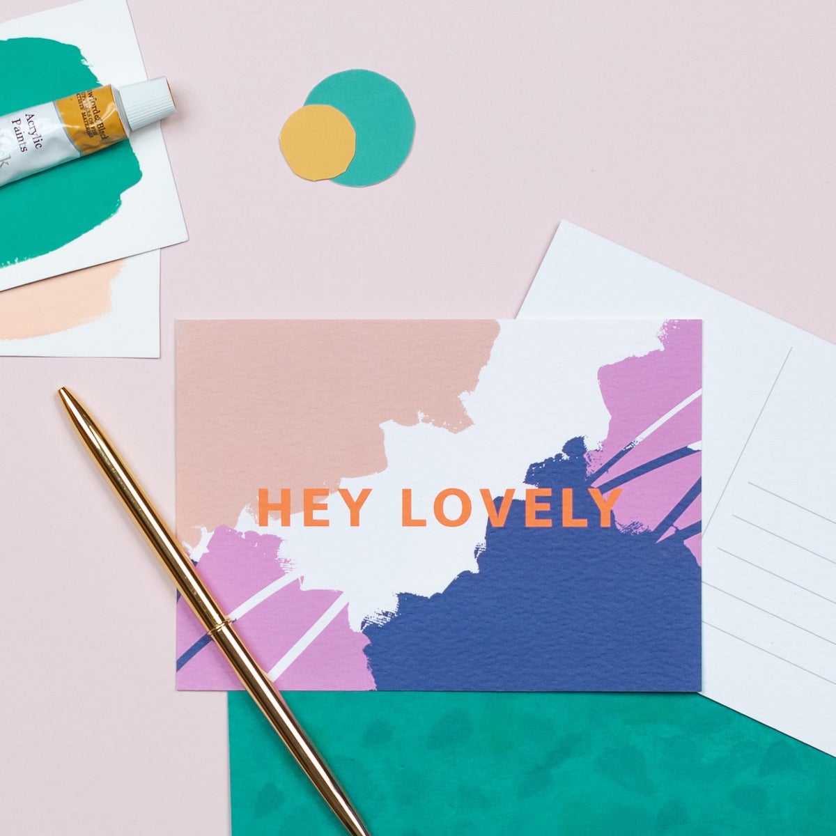 Hey Lovely Postcard - The Design Palette