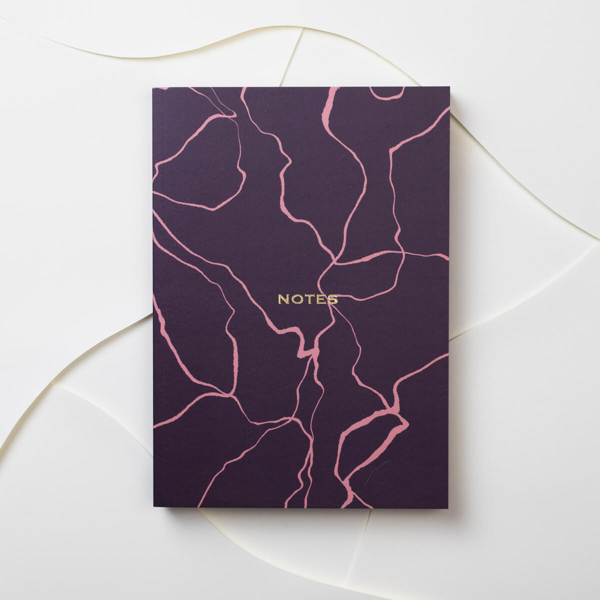 Kintsugi Maroon A5 Notebook - The Design Palette