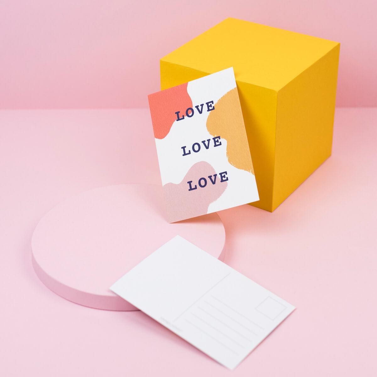 Love Positivity Postcard - The Design Palette