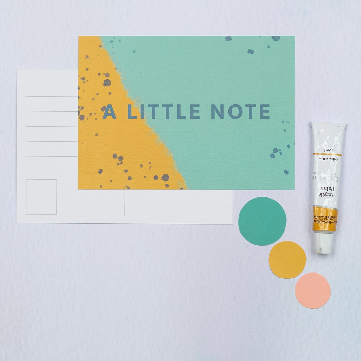 A Note To Say Postcard - The Design Palette
