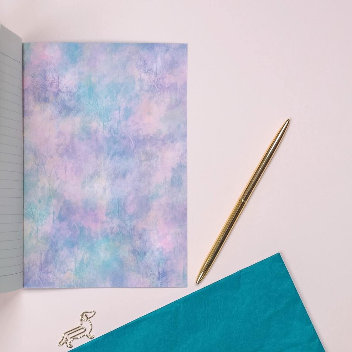 Purple Tie-Dye A5 Luxury Notebook
