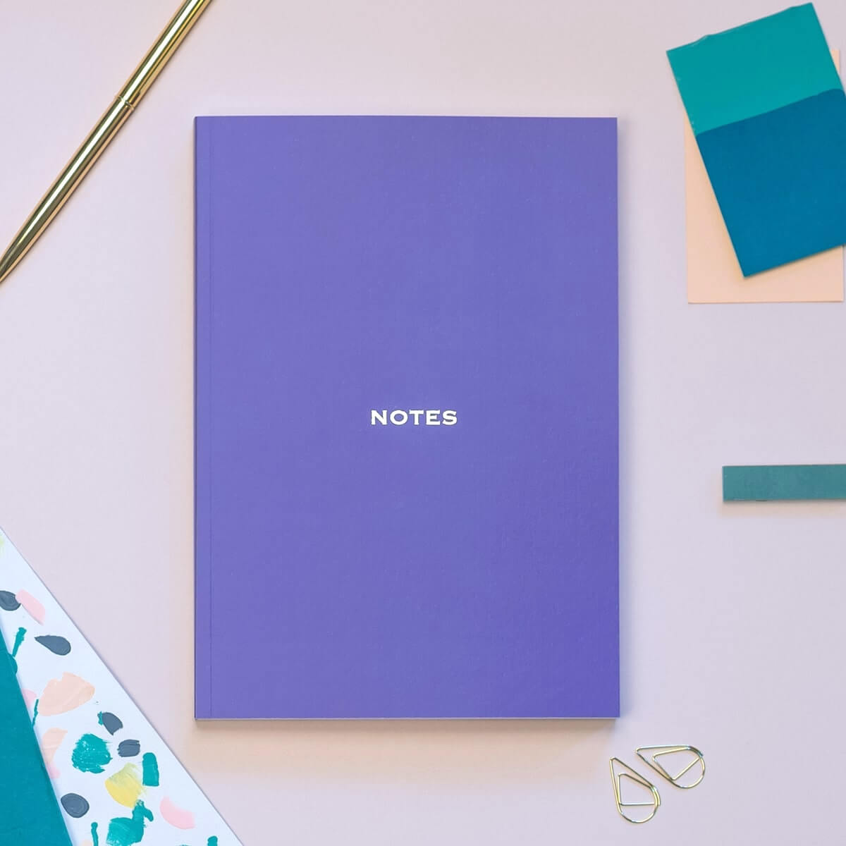 Purple Tie-Dye A5 Notebook